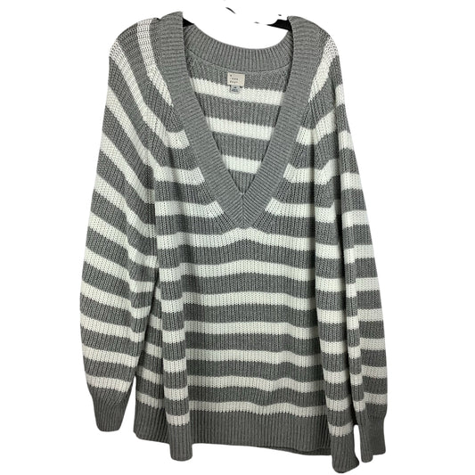 Sweater By A New Day In Grey, Size: 4x