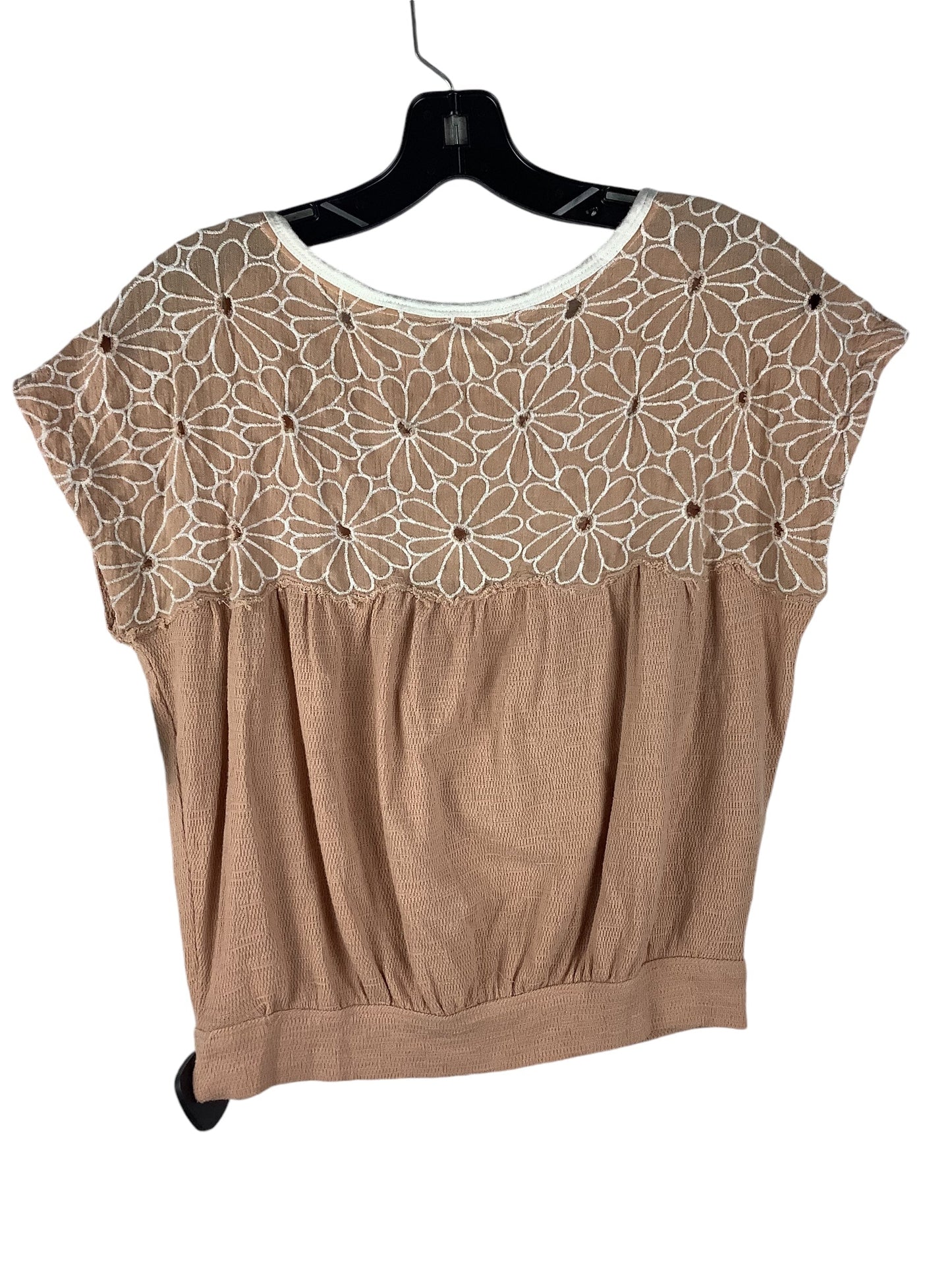 Top Short Sleeve By Free People In Pink, Size: Xs