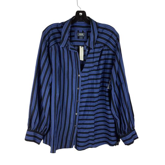 Top Long Sleeve By Maeve In Blue, Size: L