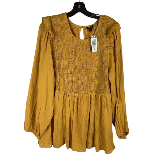 Top Long Sleeve By Torrid In Yellow, Size: 2x