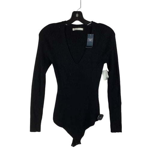 Top Long Sleeve By Abercrombie And Fitch In Black, Size: M