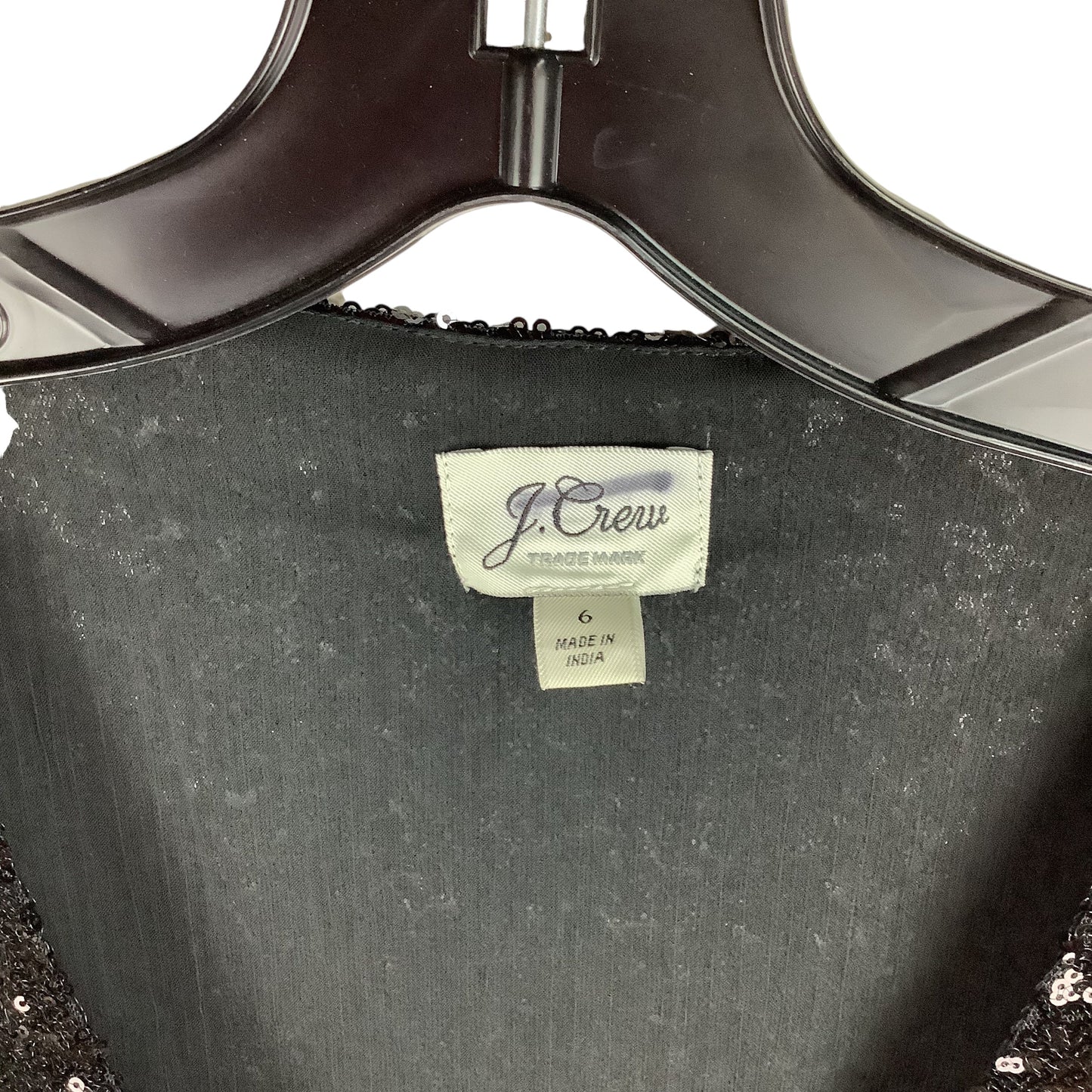 Top Long Sleeve By J. Crew In Black, Size: 6