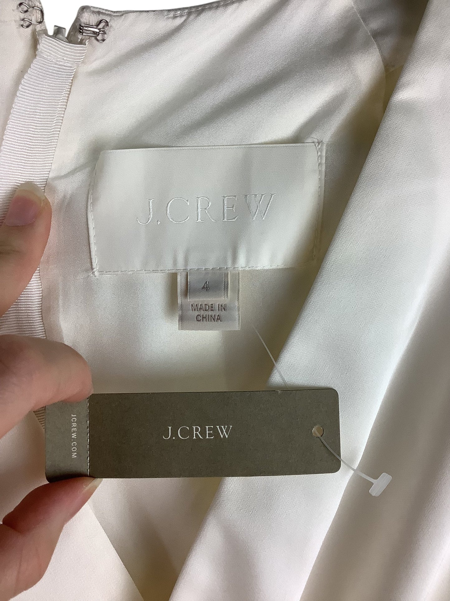 Dress Party Long By J. Crew In Cream, Size: 4