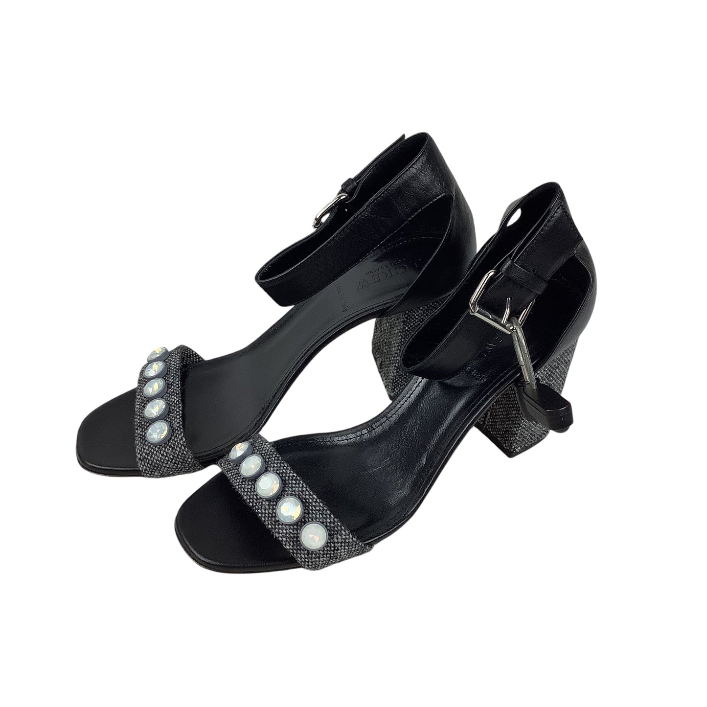 Sandals Heels Block By J. Crew In Black, Size: 9