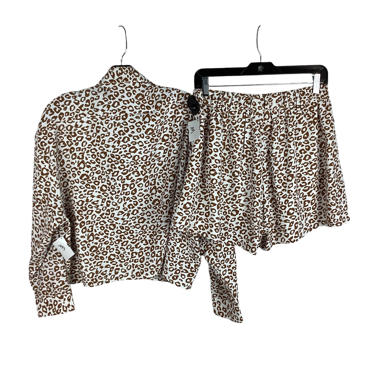 Shorts Set By Glam In Animal Print, Size: L