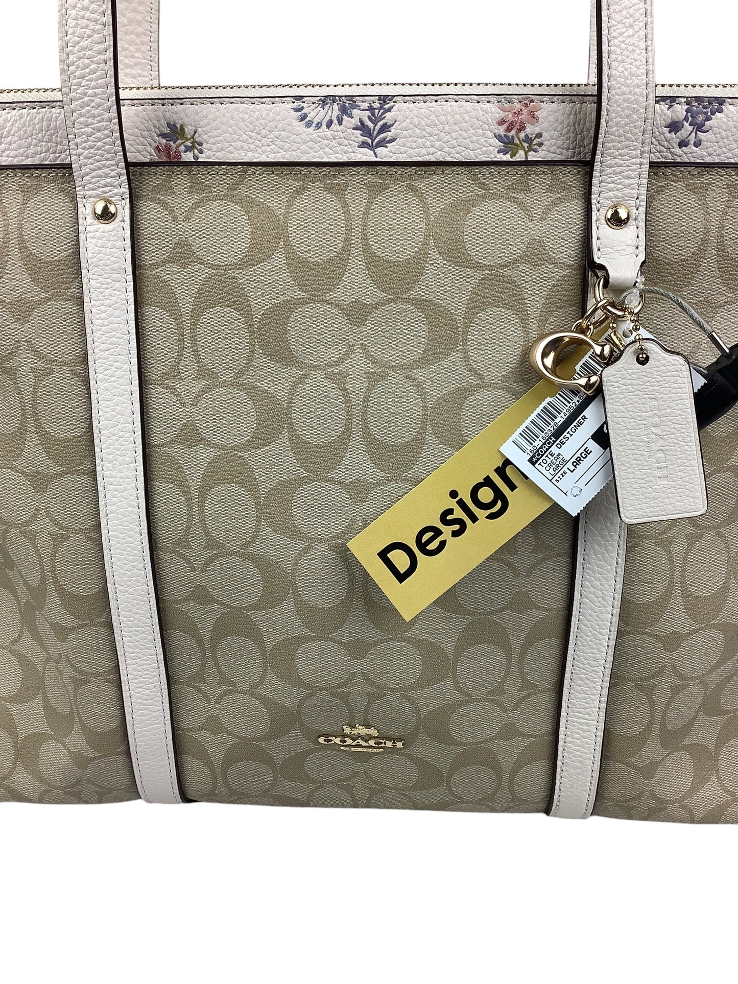 Tote Designer By Coach, Size: Large