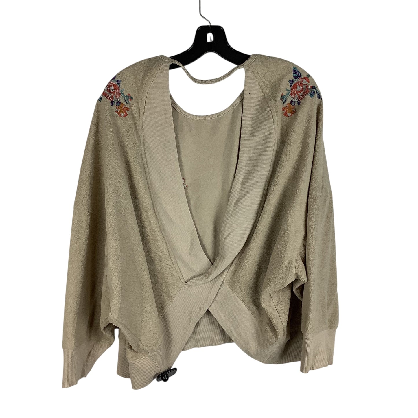 Top Long Sleeve By Entro In Tan, Size: S