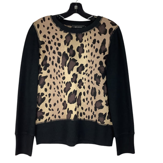 Top Long Sleeve Designer By St. John In Animal Print, Size: S