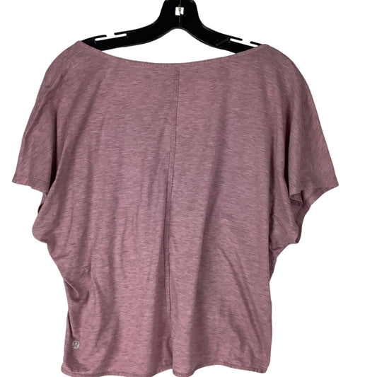 Athletic Top Short Sleeve By Lululemon In Purple