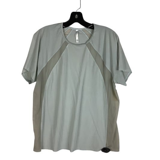 Athletic Top Short Sleeve By Athleta In Grey, Size: L