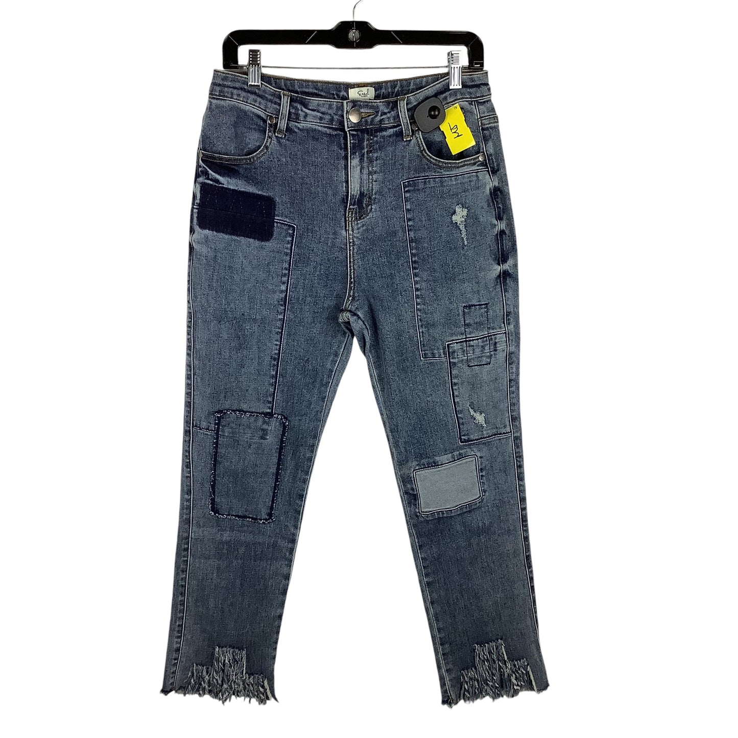 Jeans Straight By Easel In Blue Denim, Size: L