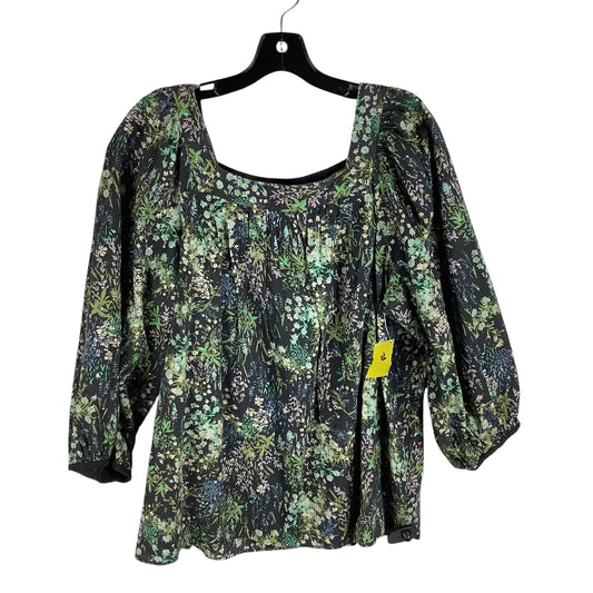 Top Long Sleeve By Lc Lauren Conrad In Green, Size: Xl