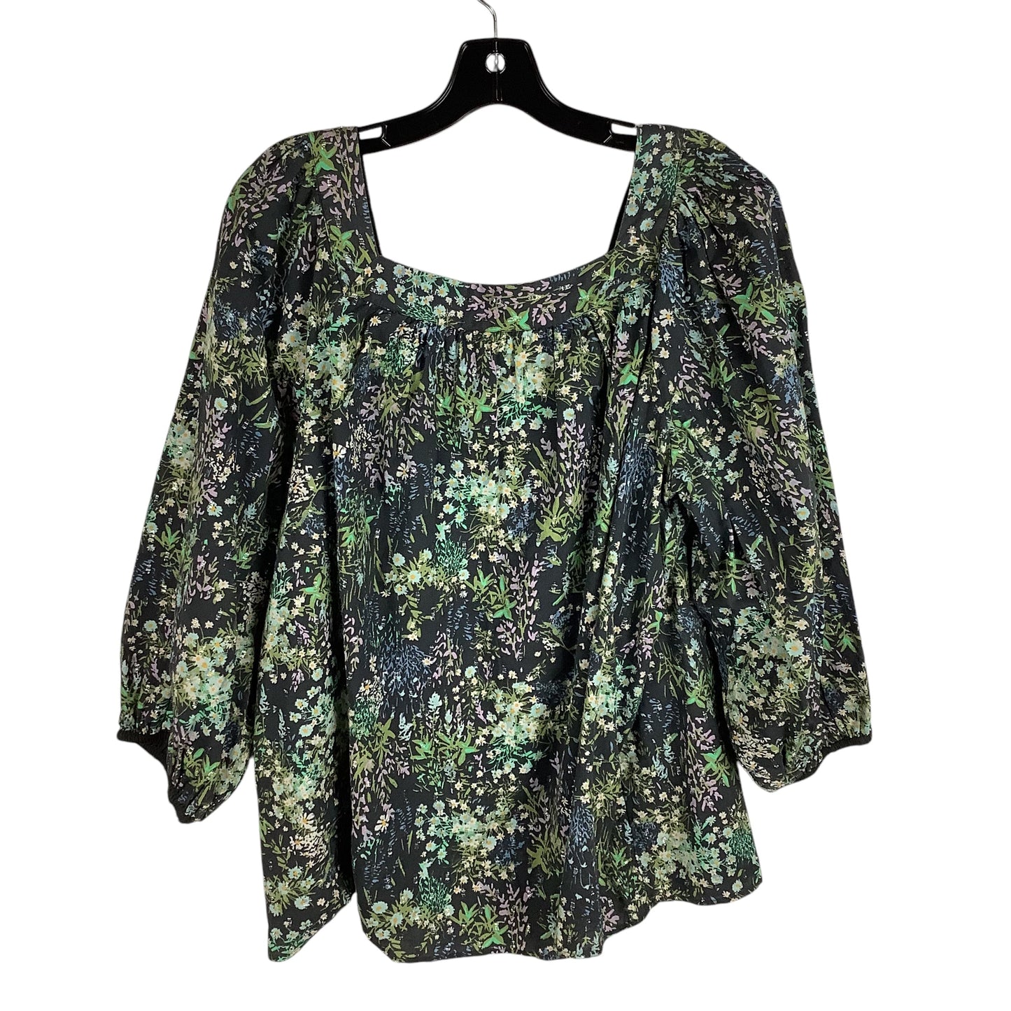 Top Long Sleeve By Lc Lauren Conrad In Green, Size: Xl