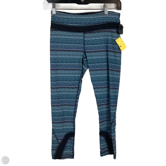 Athletic Capris By Lululemon In Blue, Size: 4