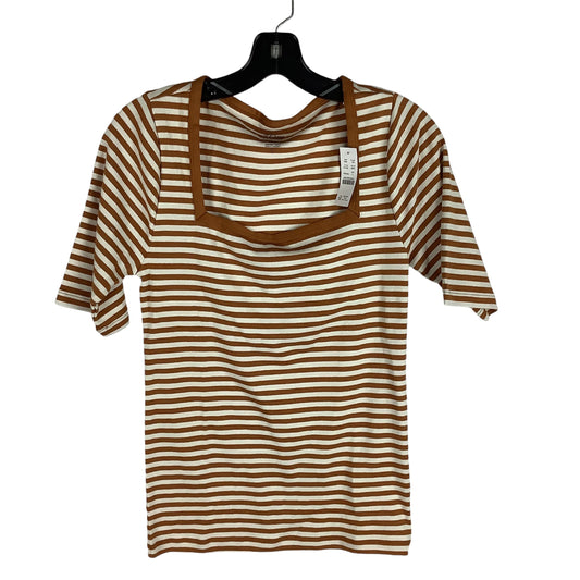 Top Short Sleeve By J. Crew In Striped Pattern, Size: L