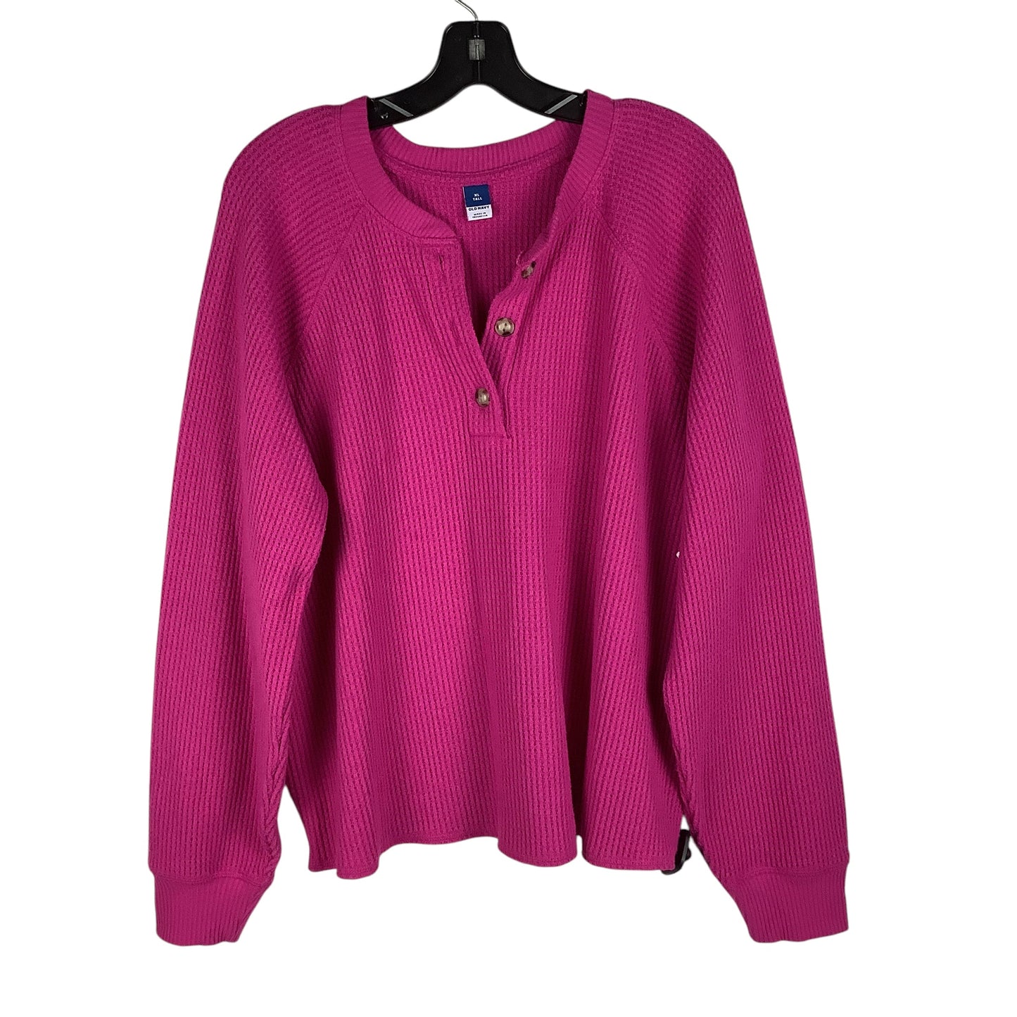 Top Long Sleeve By Old Navy In Pink, Size: Xl tall