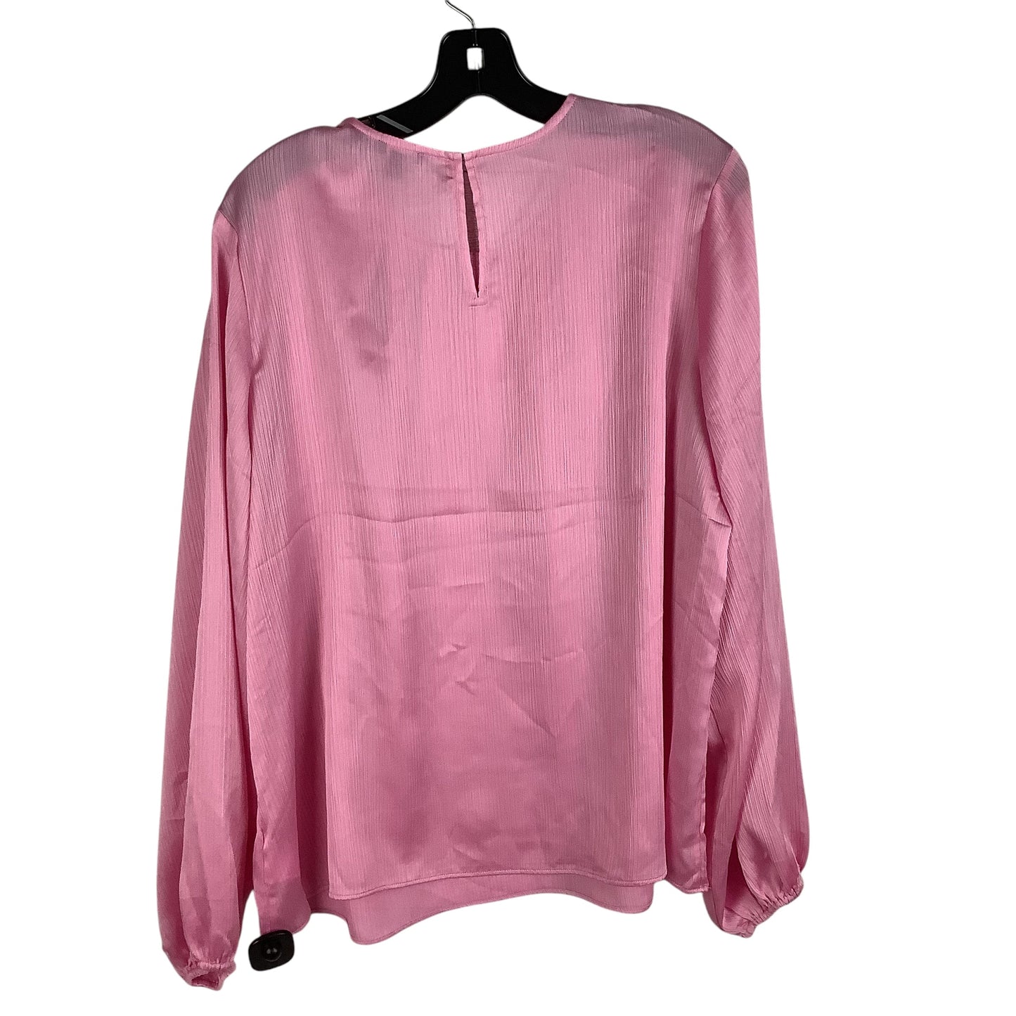 Top Long Sleeve By Express In Pink, Size: Xl