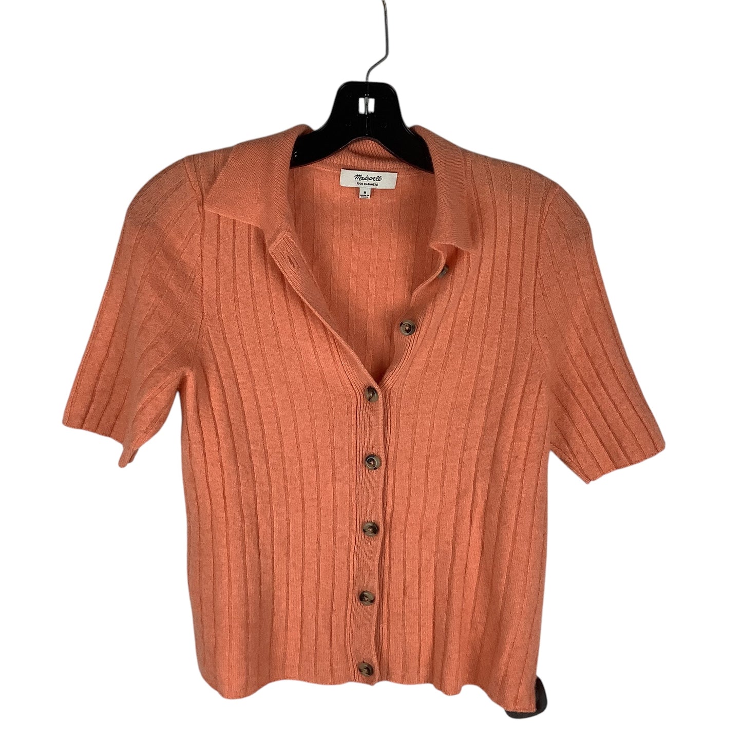 Top Short Sleeve By Madewell In Orange, Size: M