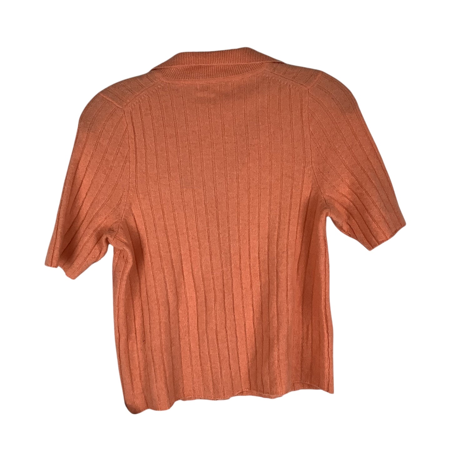 Top Short Sleeve By Madewell In Orange, Size: M