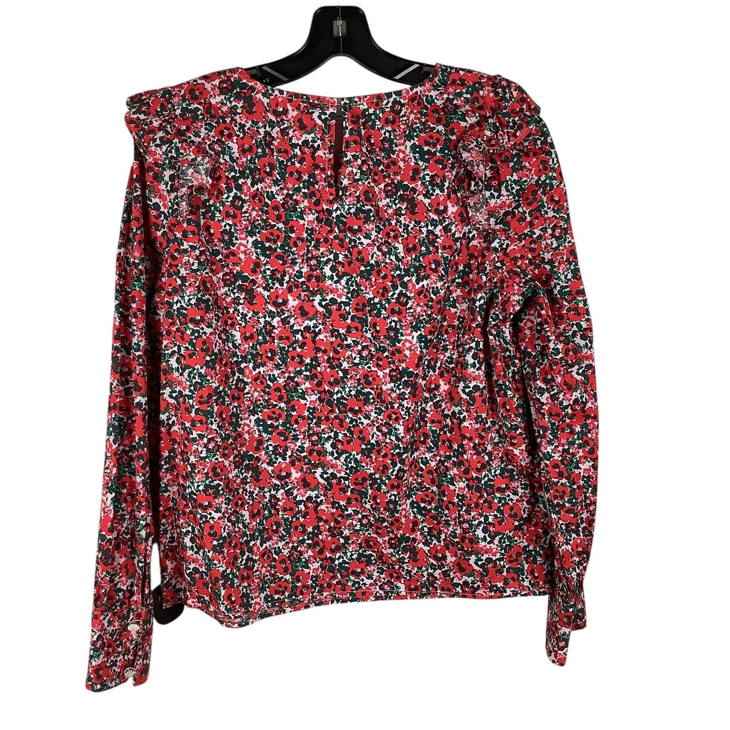 Top Long Sleeve By J. Crew In Floral Print, Size: M