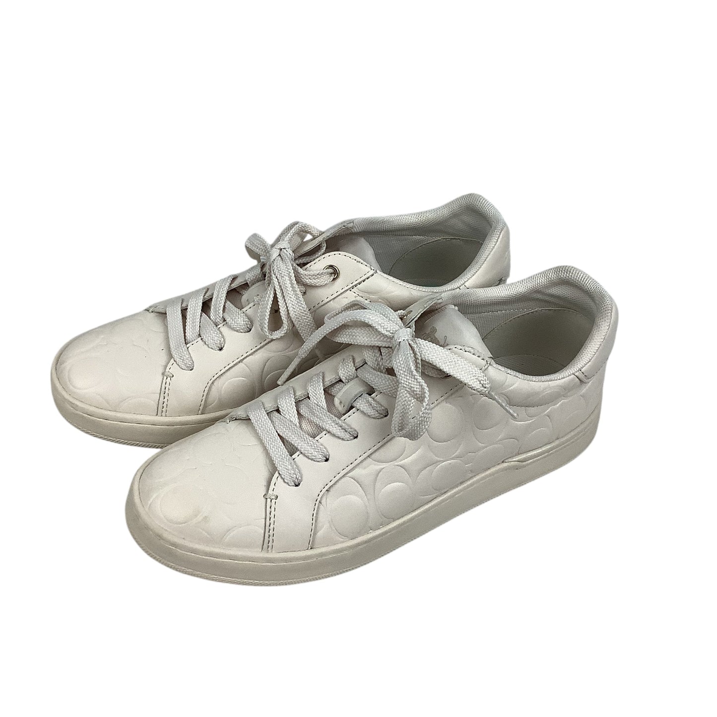 Shoes Designer By Coach In Cream, Size: 7.5