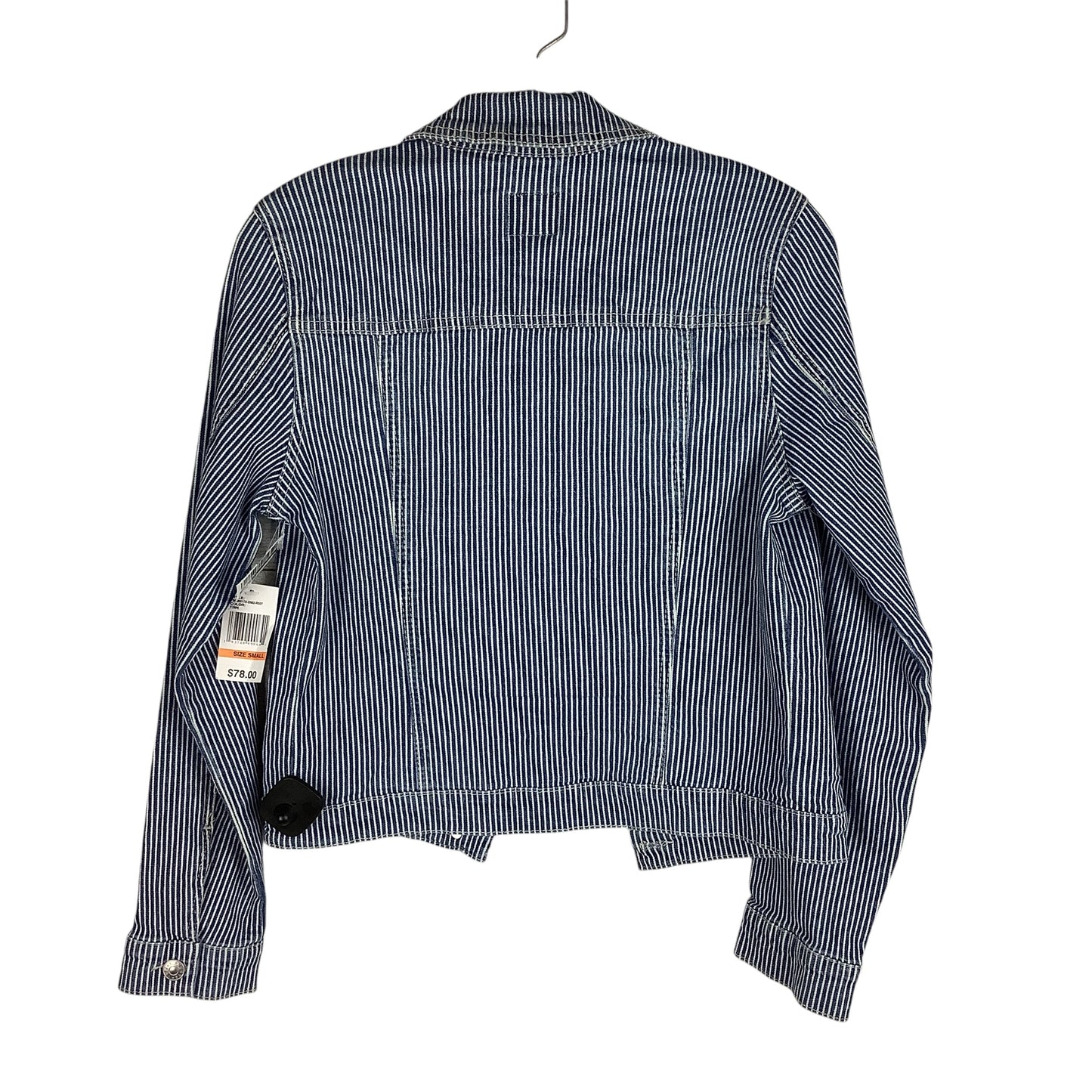 Jacket Denim By Curve Appeal In Blue Denim, Size: S