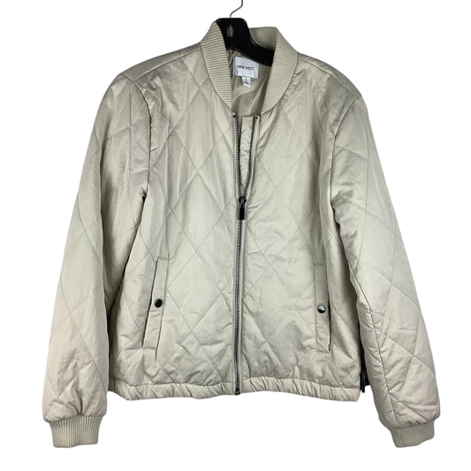 Jacket Puffer & Quilted By Nine West In Cream, Size: S