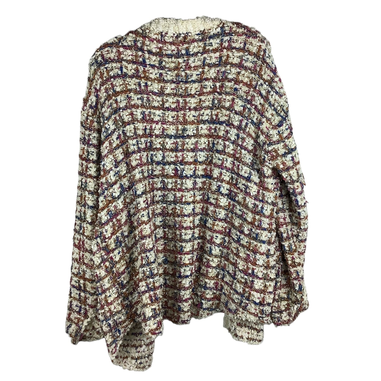 Sweater Cardigan By Clothes Mentor In Multi-colored, Size: M