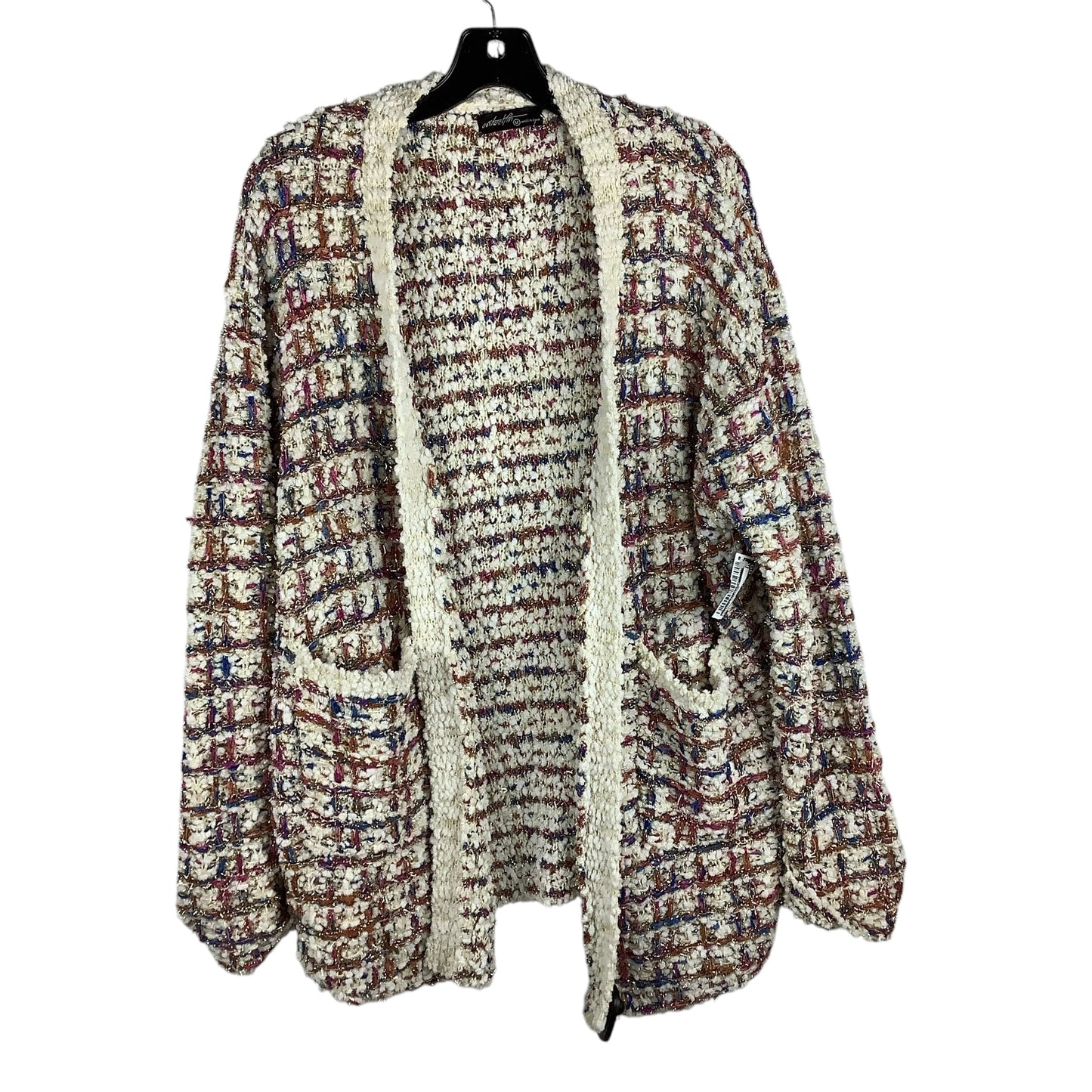 Sweater Cardigan By Clothes Mentor In Multi-colored, Size: M