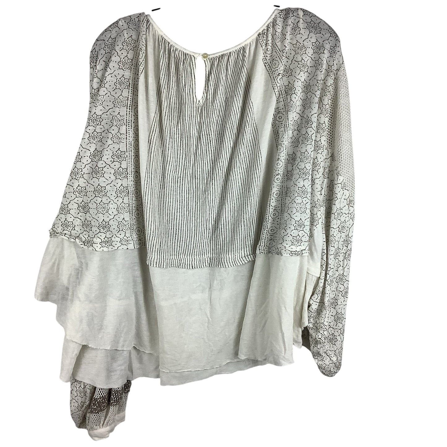 Top Long Sleeve By Free People In Cream, Size: M