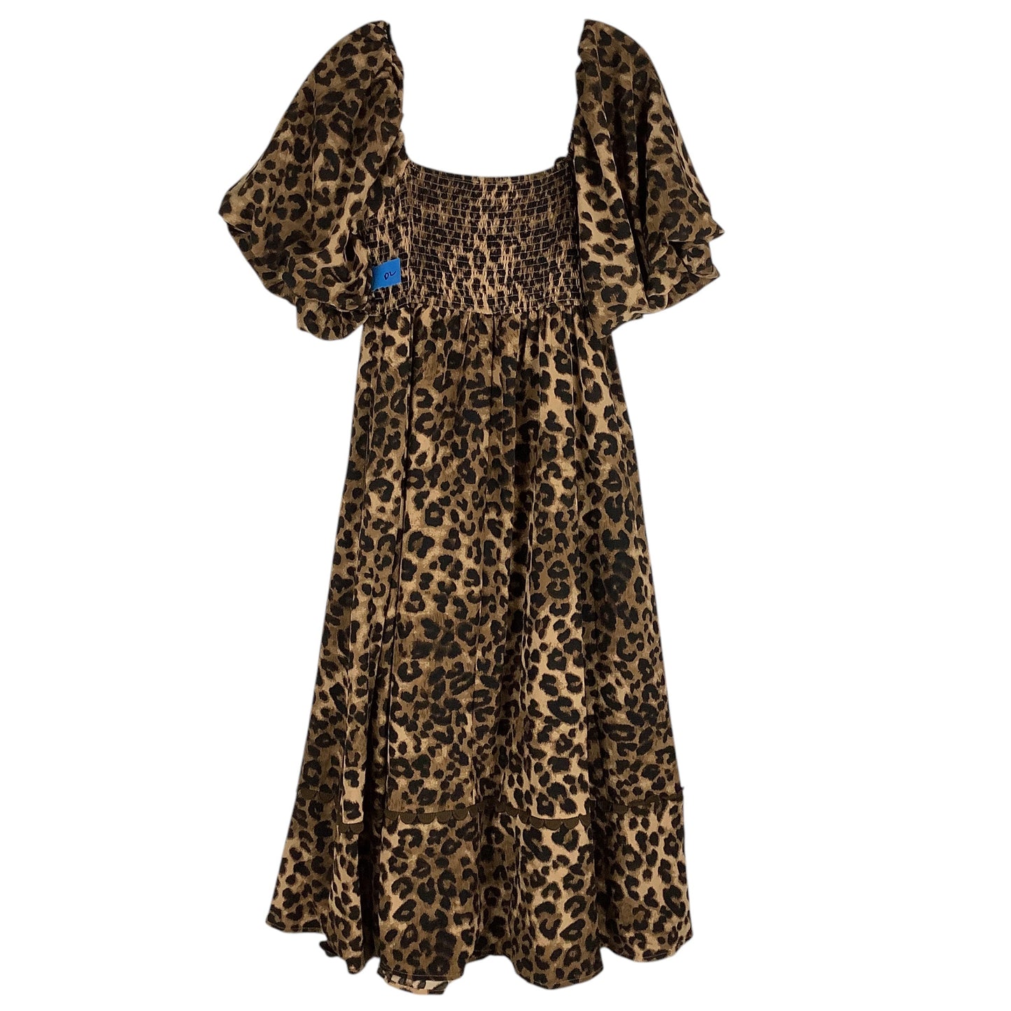 Dress Casual Maxi By Entro In Animal Print, Size: L