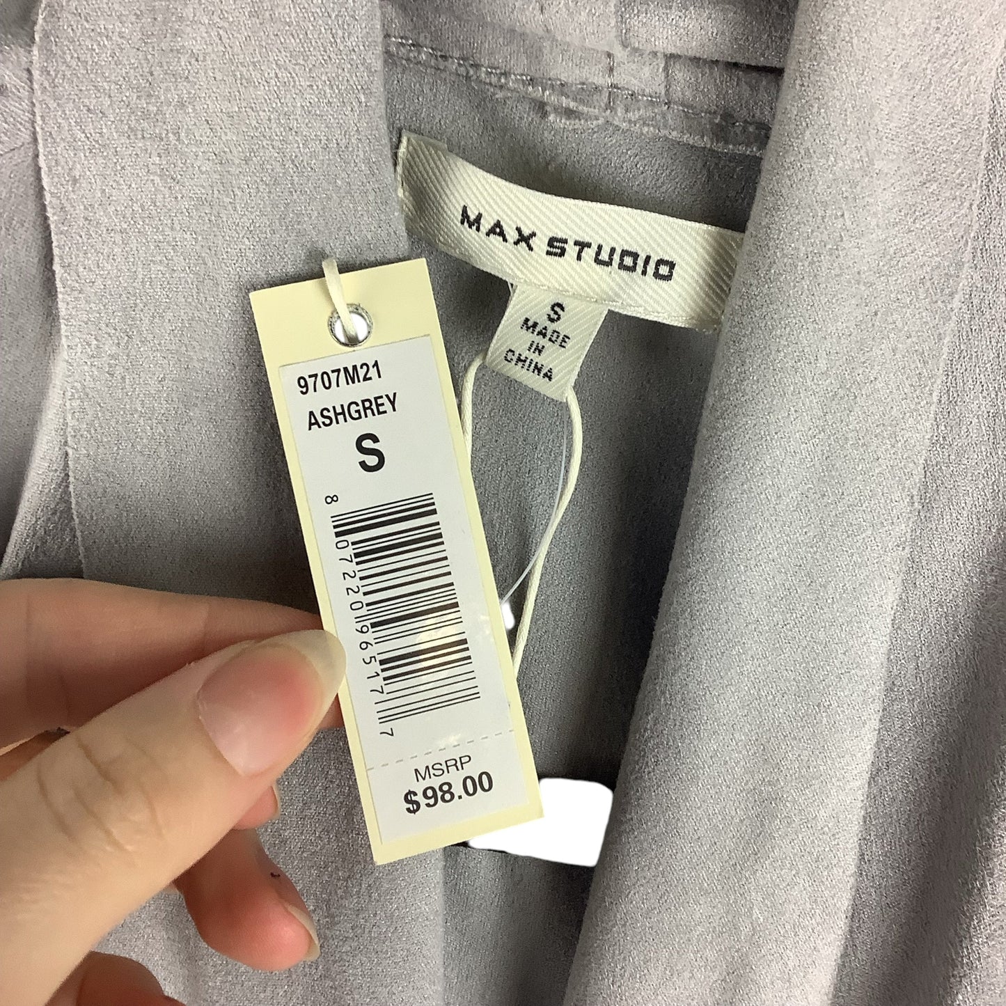 Blazer By Max Studio In Grey, Size: S