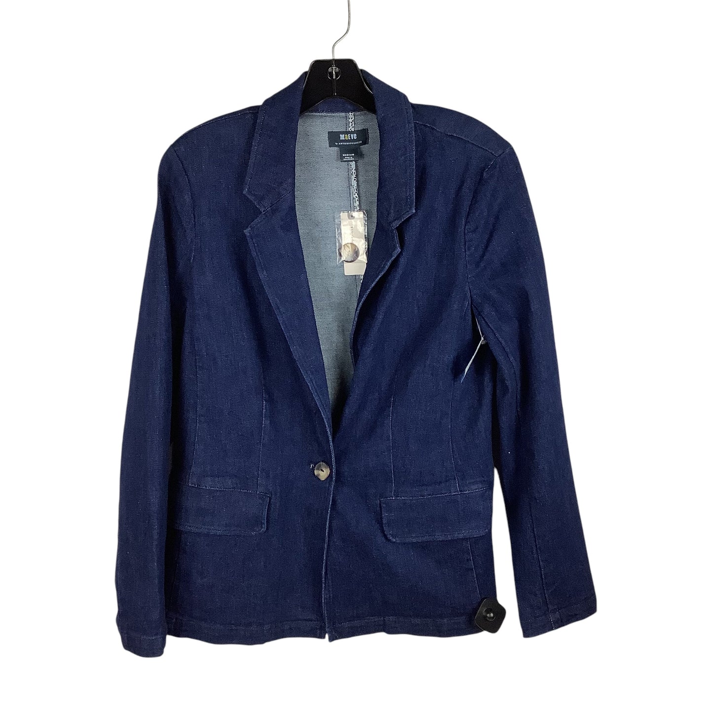 Blazer By Maeve In Blue Denim, Size: M