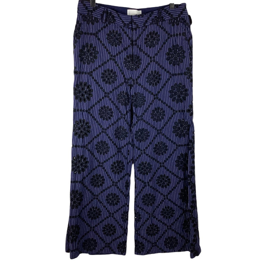 Pants Wide Leg By Anthropologie In Navy, Size: 10