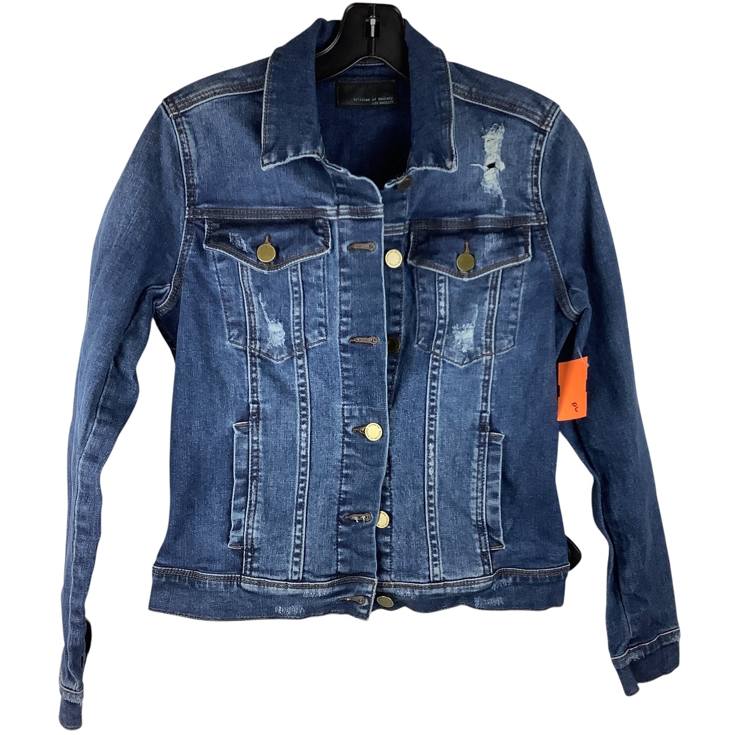 Jacket Denim By Articles Of Society In Blue Denim, Size: S