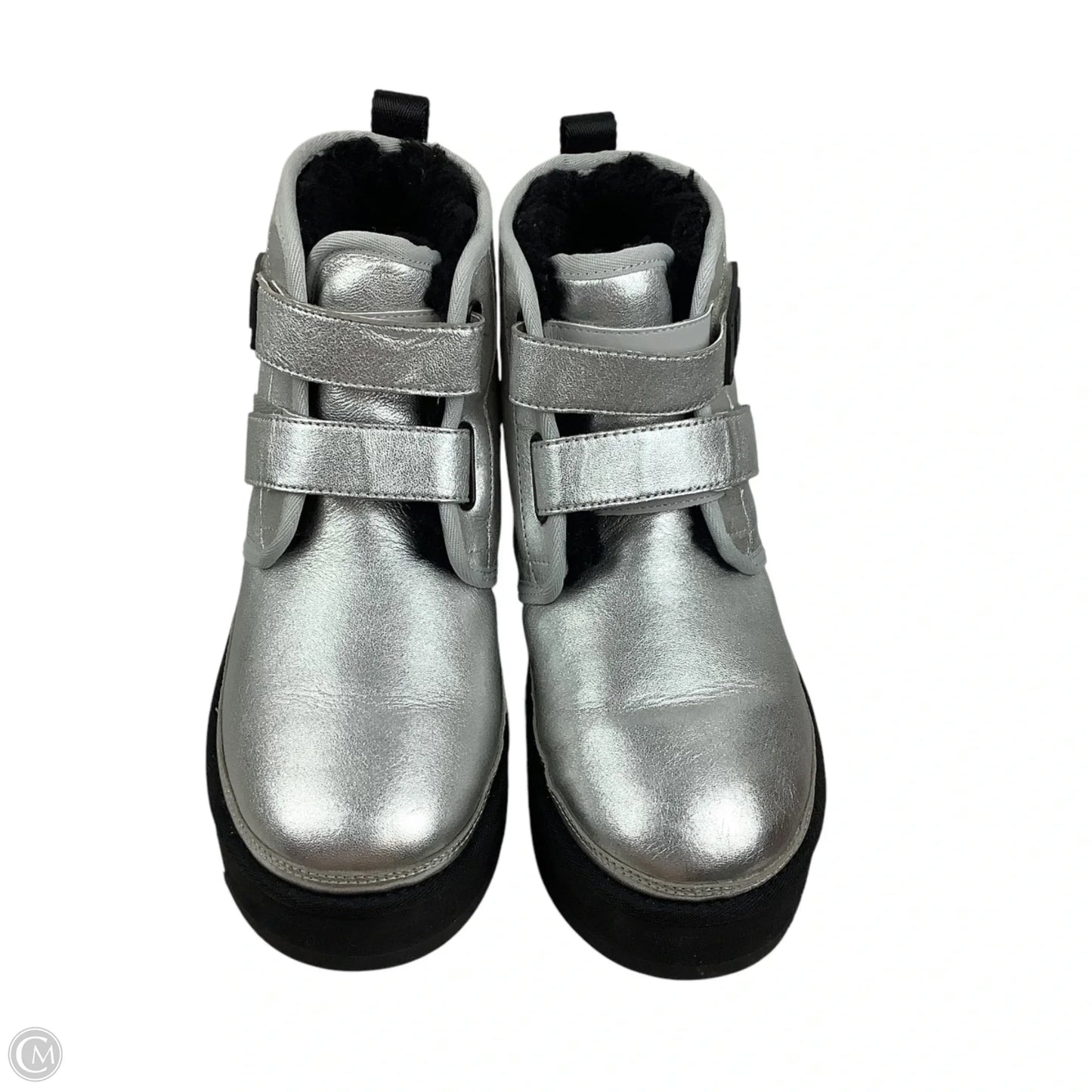 Boots Designer By Ugg In Silver, Size: 6