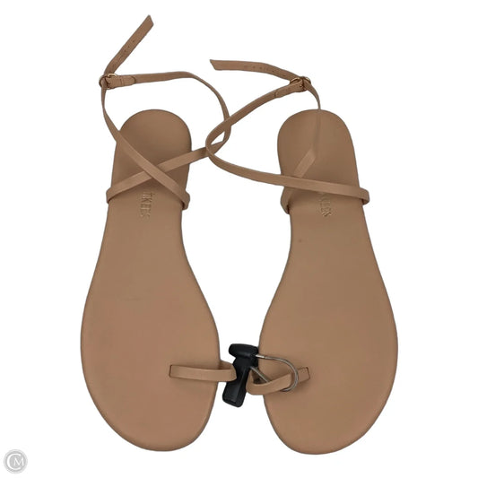 Sandals Flats By Cmc In Tan, Size: 11