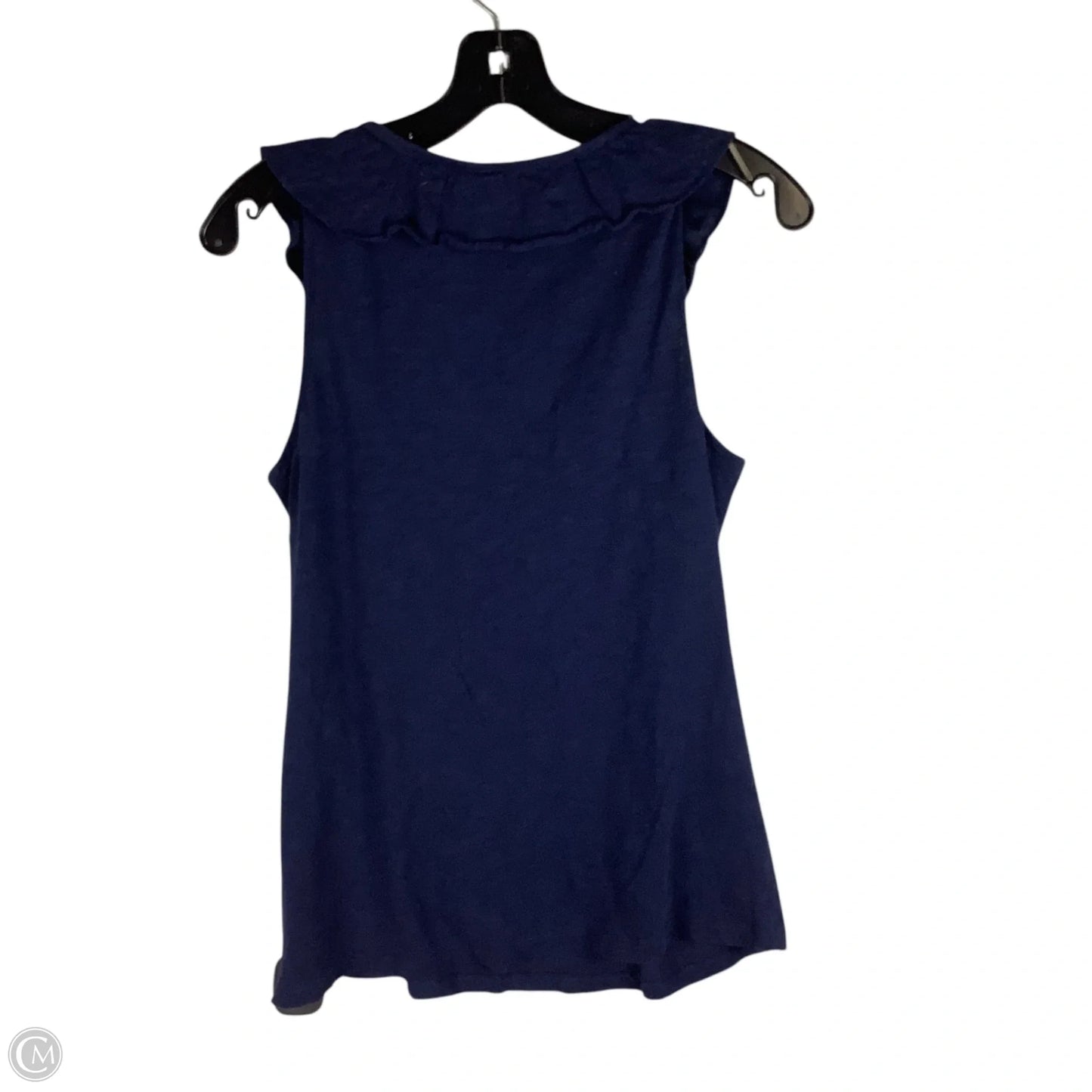 Top Sleeveless Designer By Lilly Pulitzer In Navy, Size: M
