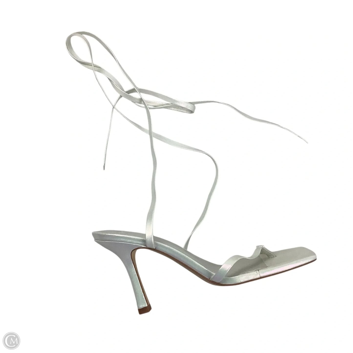 Sandals Heels Kitten By Marc Fisher In White, Size: 8