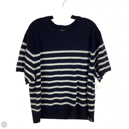 Sweater Short Sleeve By Banana Republic In Navy, Size: Xl