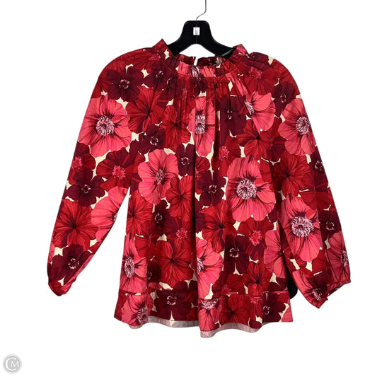 Top Long Sleeve By Crown And Ivy In Red, Size: S