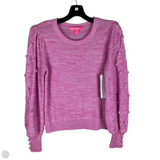 Sweater Cardigan Designer By Lilly Pulitzer In Pink, Size: S