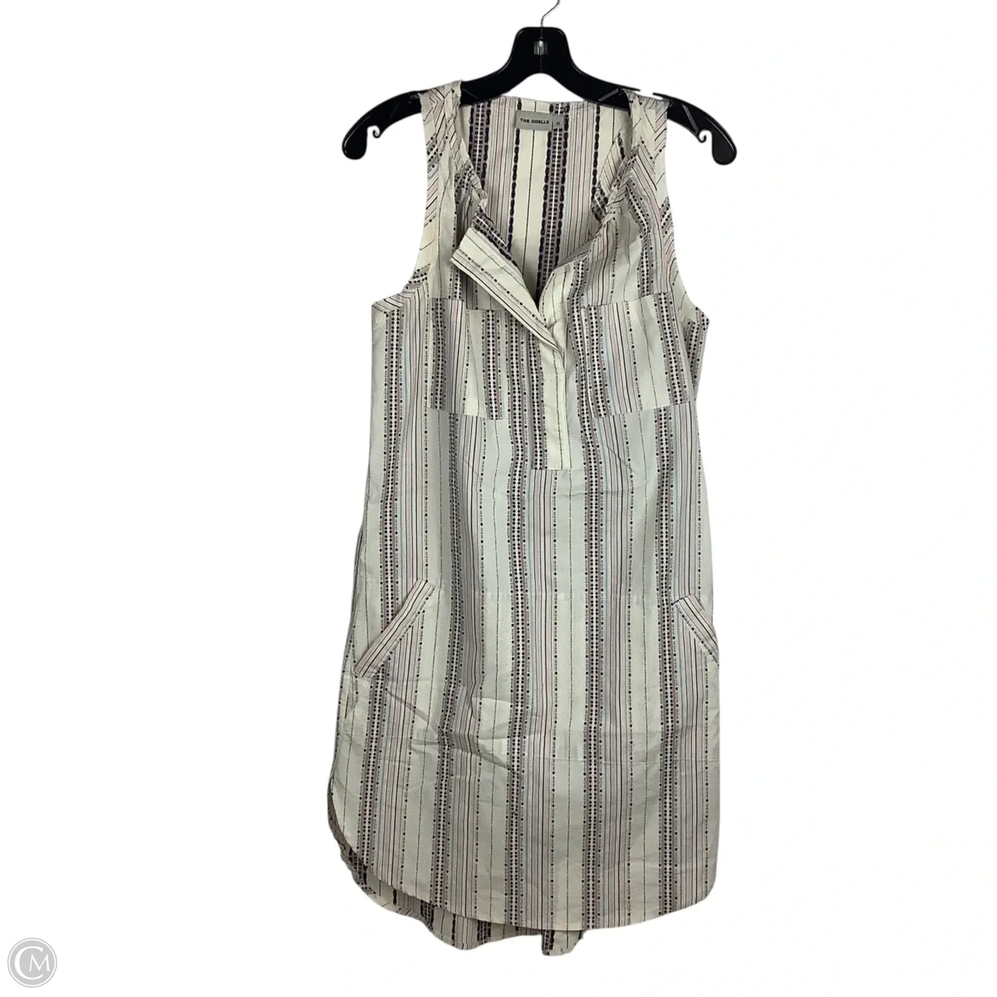 Dress Casual Midi By The Odells In Striped Pattern, Size: Xs