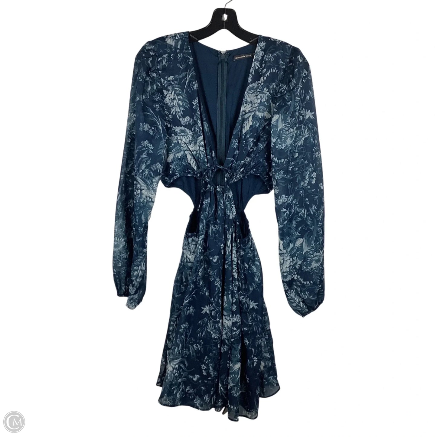 Dress Casual Short By Abercrombie And Fitch In Blue, Size: M