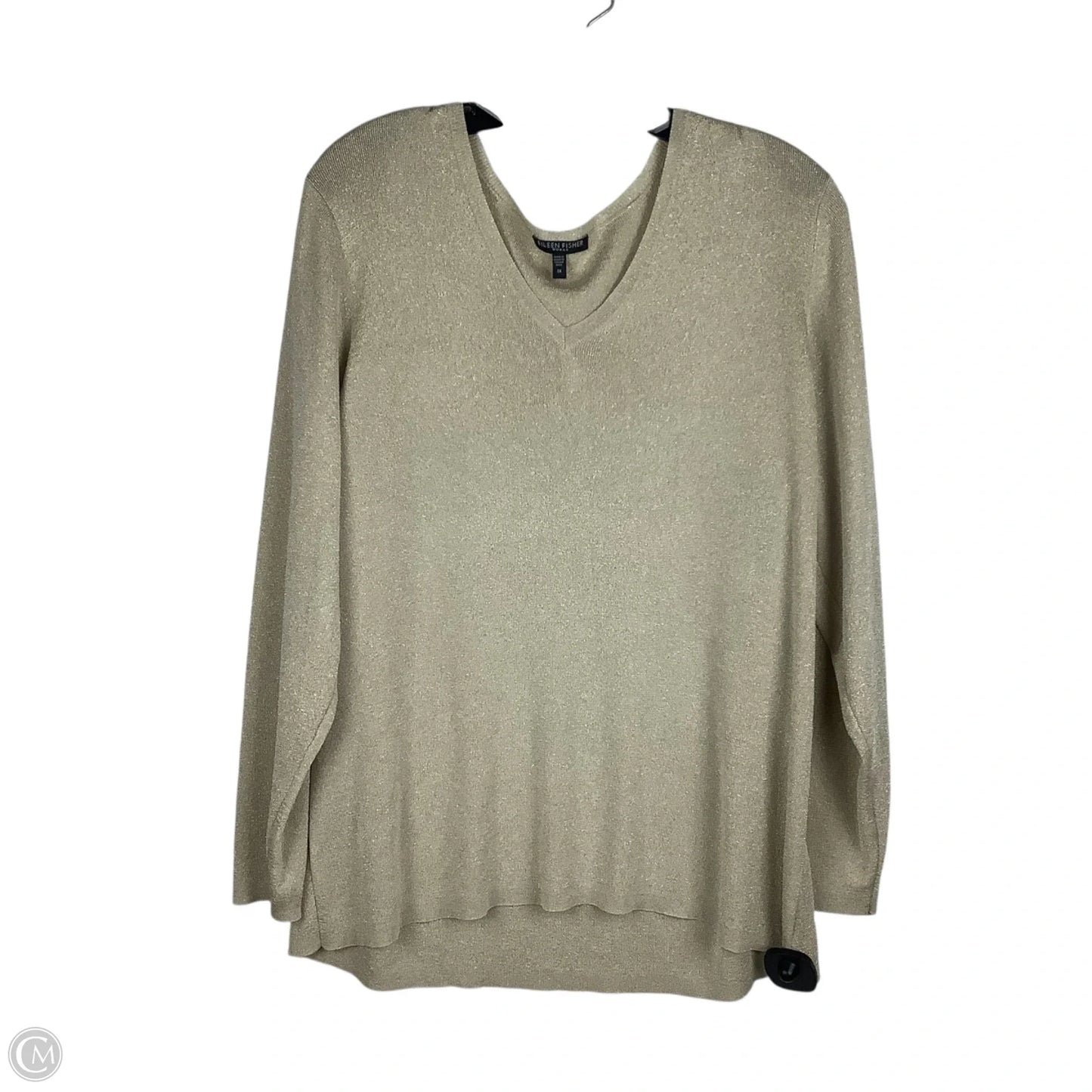 Top Long Sleeve By Eileen Fisher In Gold, Size: 1x