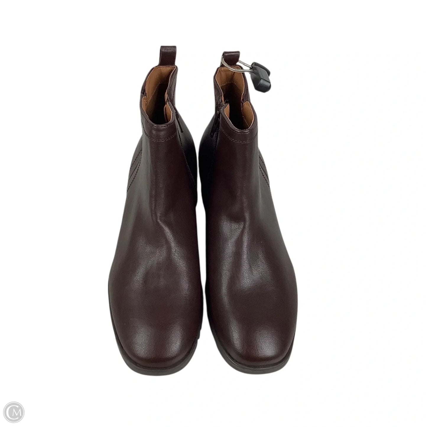 Boots Ankle Flats By Sofft In Brown, Size: 9.5