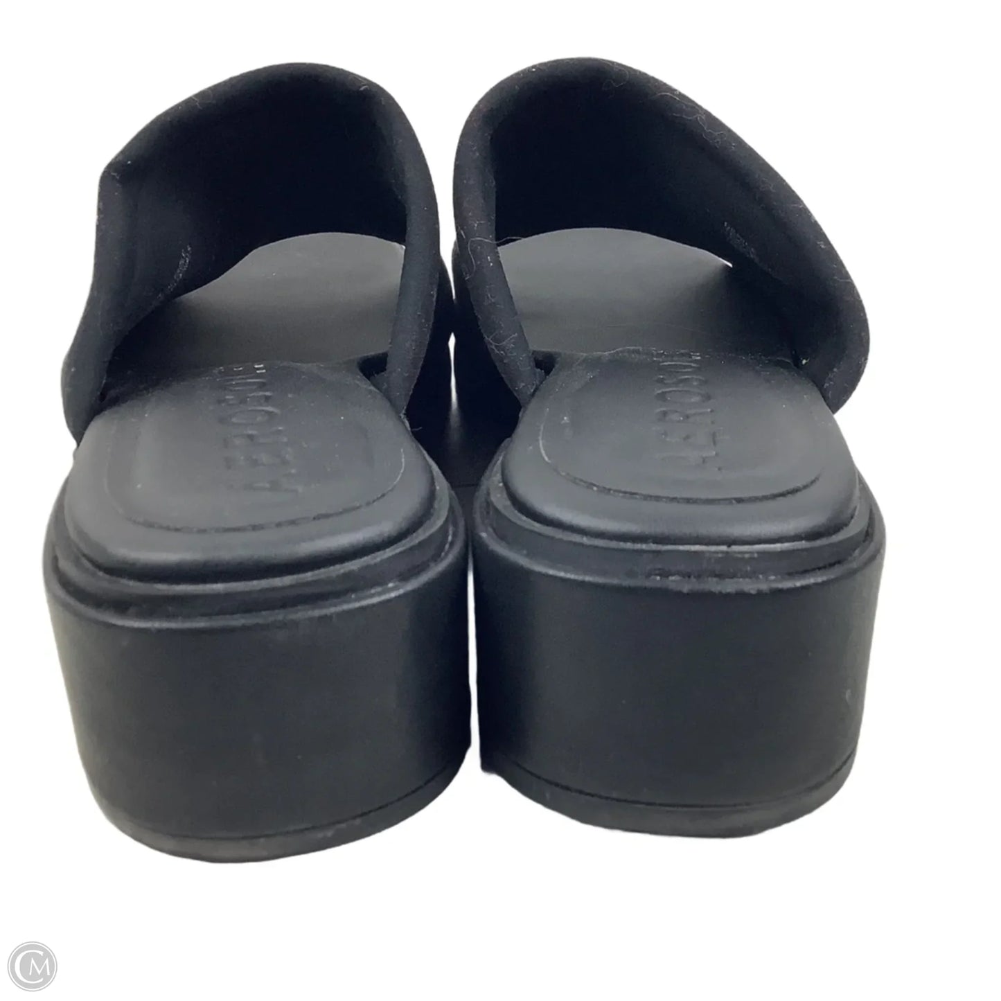 Sandals Heels Block By Aerosoles In Black, Size: 10.5