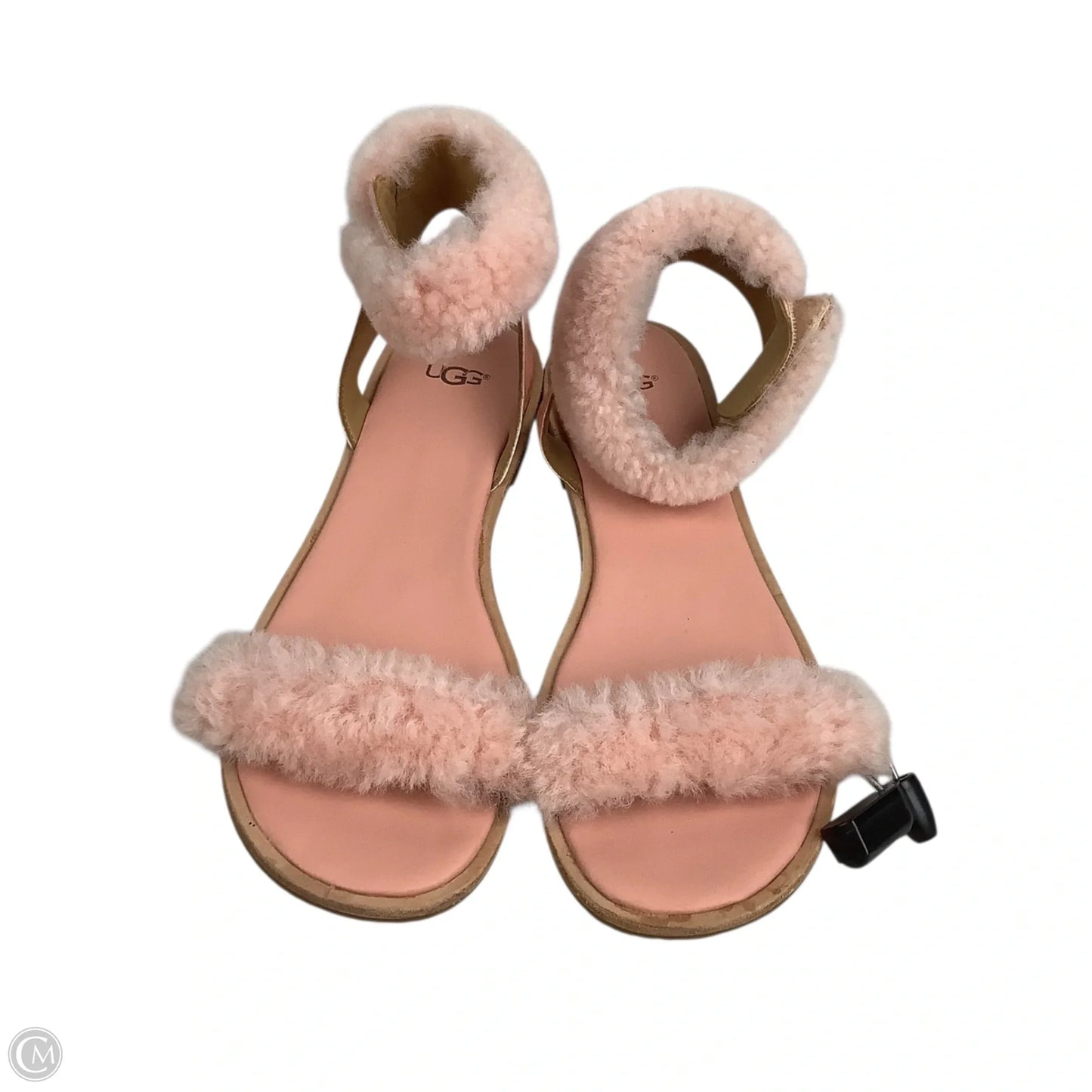 Sandals Designer By Ugg In Pink, Size: 9