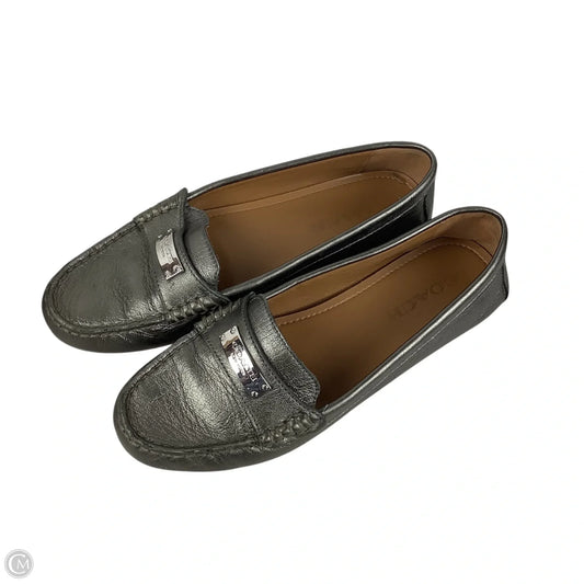 Shoes Designer By Coach In Silver, Size: 7.5