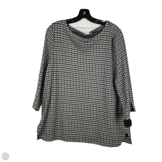 Top Long Sleeve By J. Jill In Grey, Size: Xl